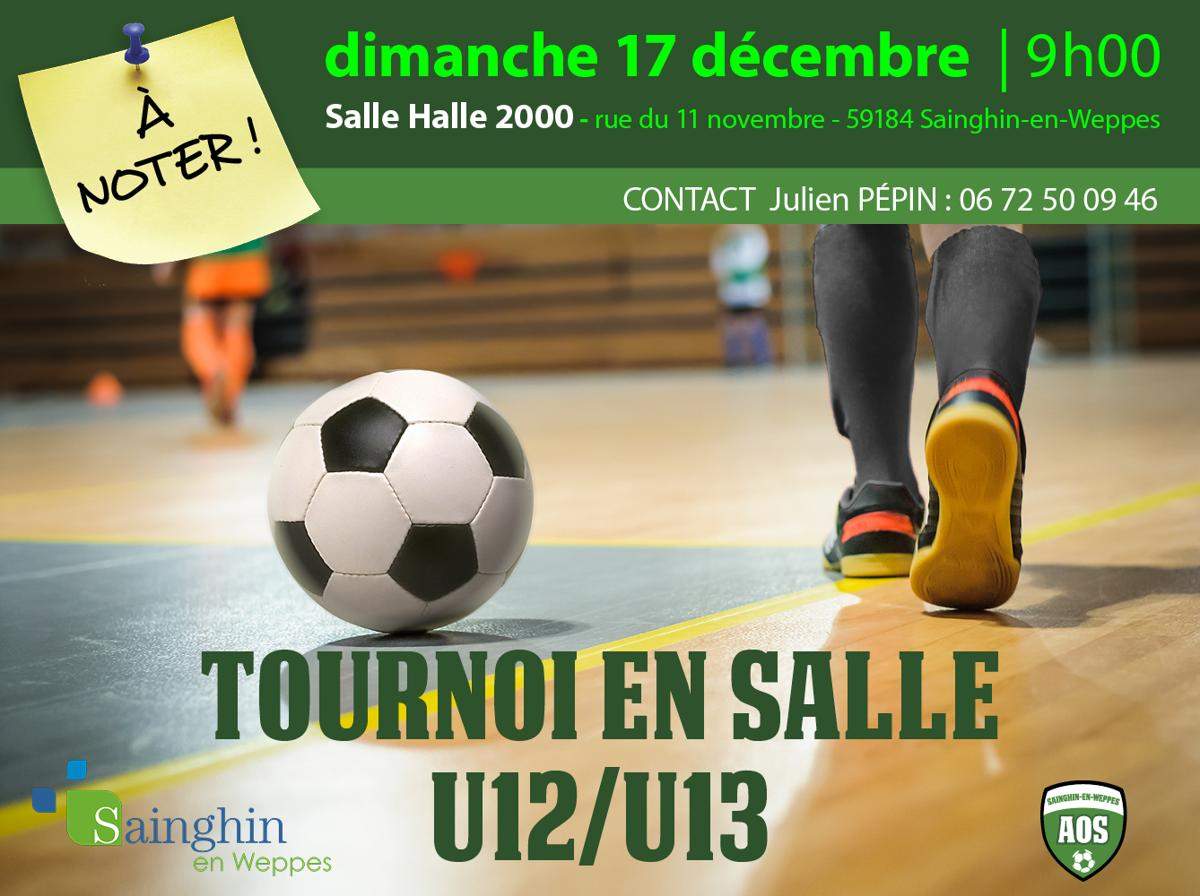 Actualité TOURNOI EN SALLE U12 U13 club Football Association