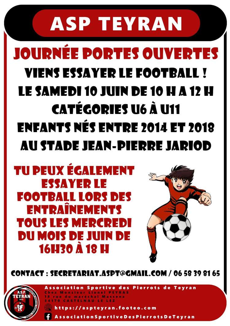 Actualité Portes ouvertes de l école de football club Football