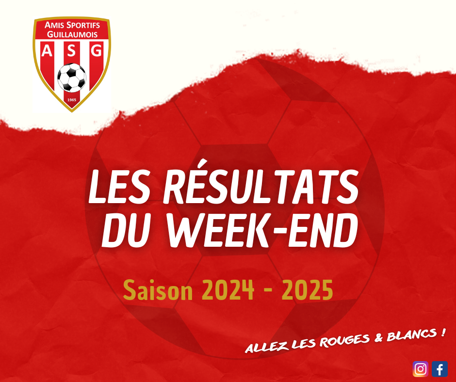 Actualit Resultats Du Week End Octobre Club Football