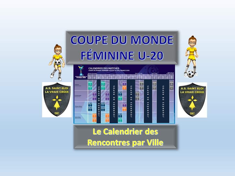 calendrier des rencontres coupe du monde