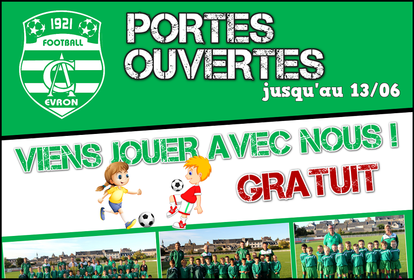 Actualit Portes Ouvertes Pour Tous Gratuit Club Football Club