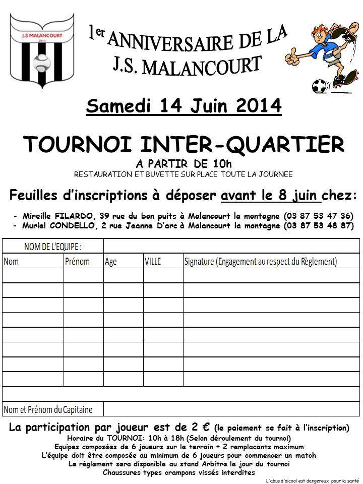 Actualité Ci Joint la feuille d inscription pour le club