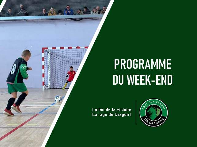 Actualit Formation Le Programme Du Week End Club Football Pont