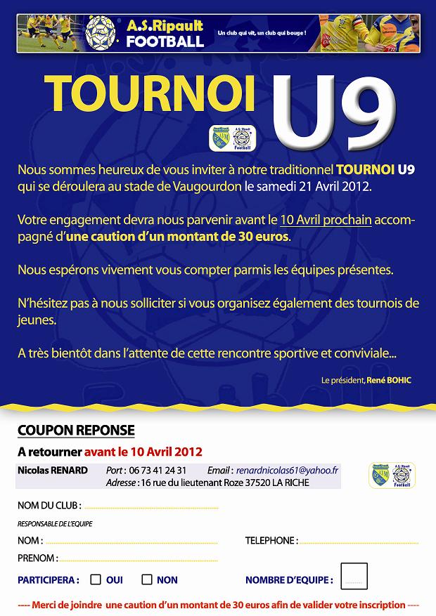 Tournoi U9 AS Ripault football site officiel du tournoi de foot de