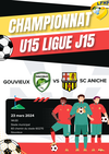 Défaite des U15 ligue vs US Gouvieux - Sporting Club ANICHE