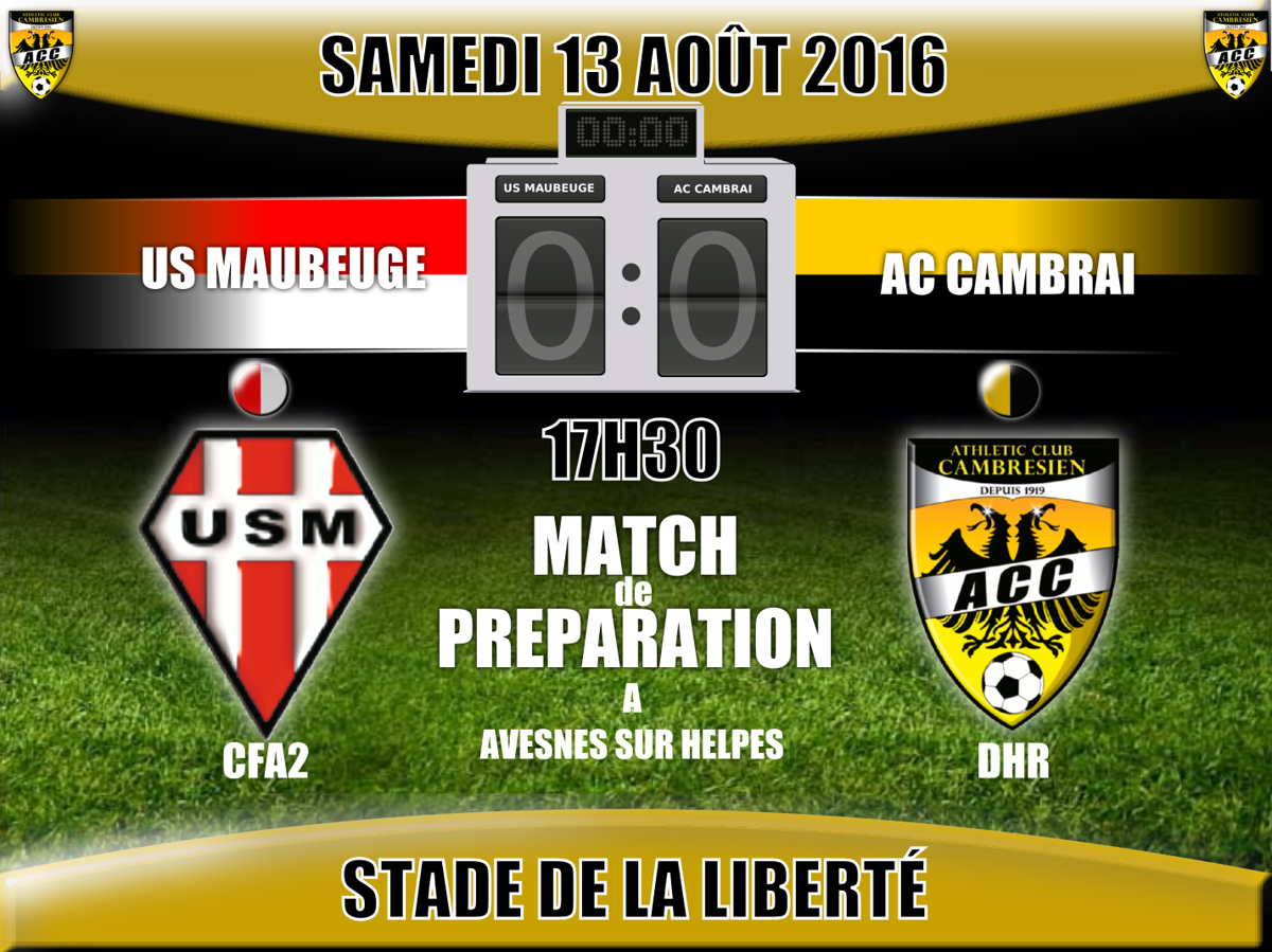 Actualité - SENIORS - MATCH DE PREPARATION - US... - Club Football ...