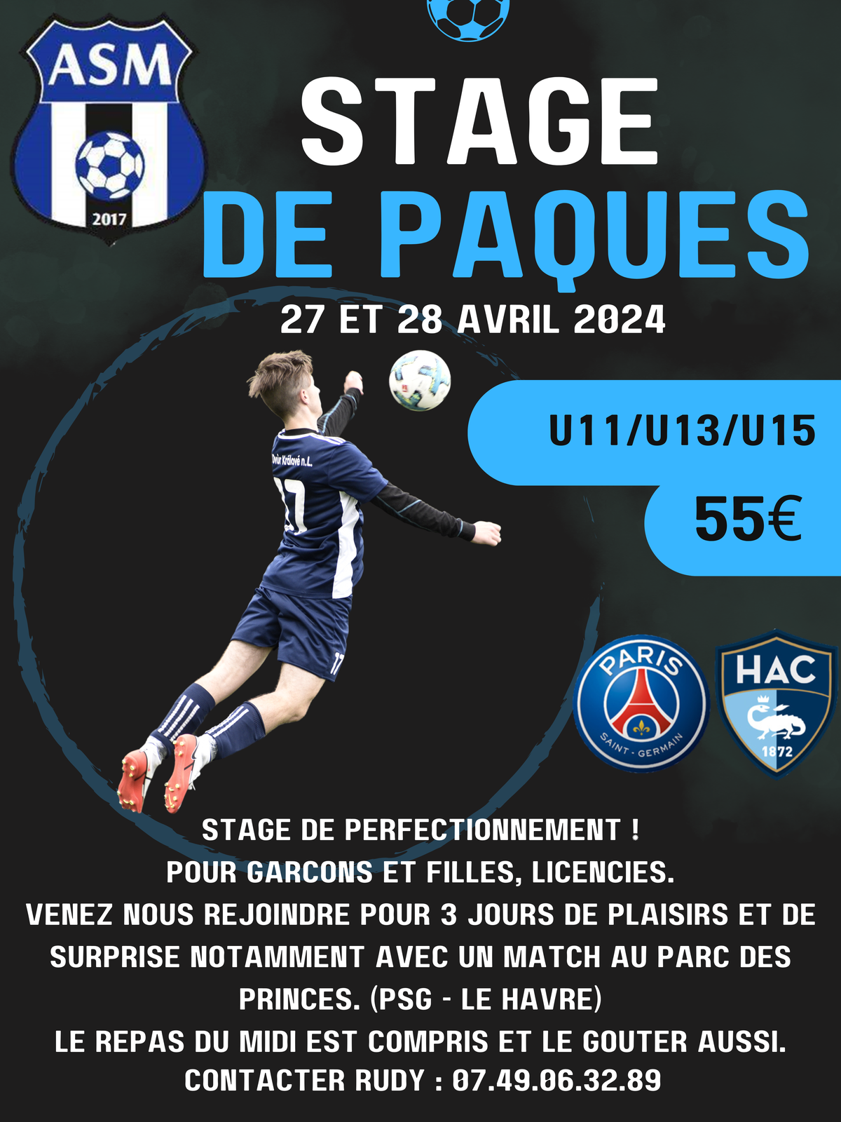 Actualité Stage De Paques Club Football Association Sportive Du Multien Football Footeo 0537