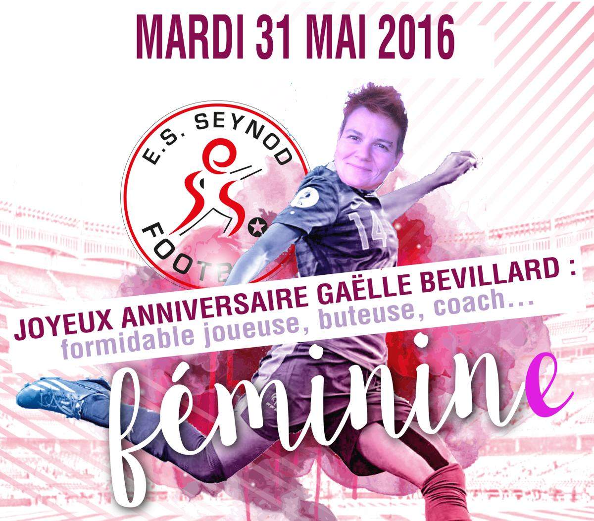 Actualite Bon Anniversaire Gaelle Bevillard Club Football Etoile Sportive Seynod Football Footeo