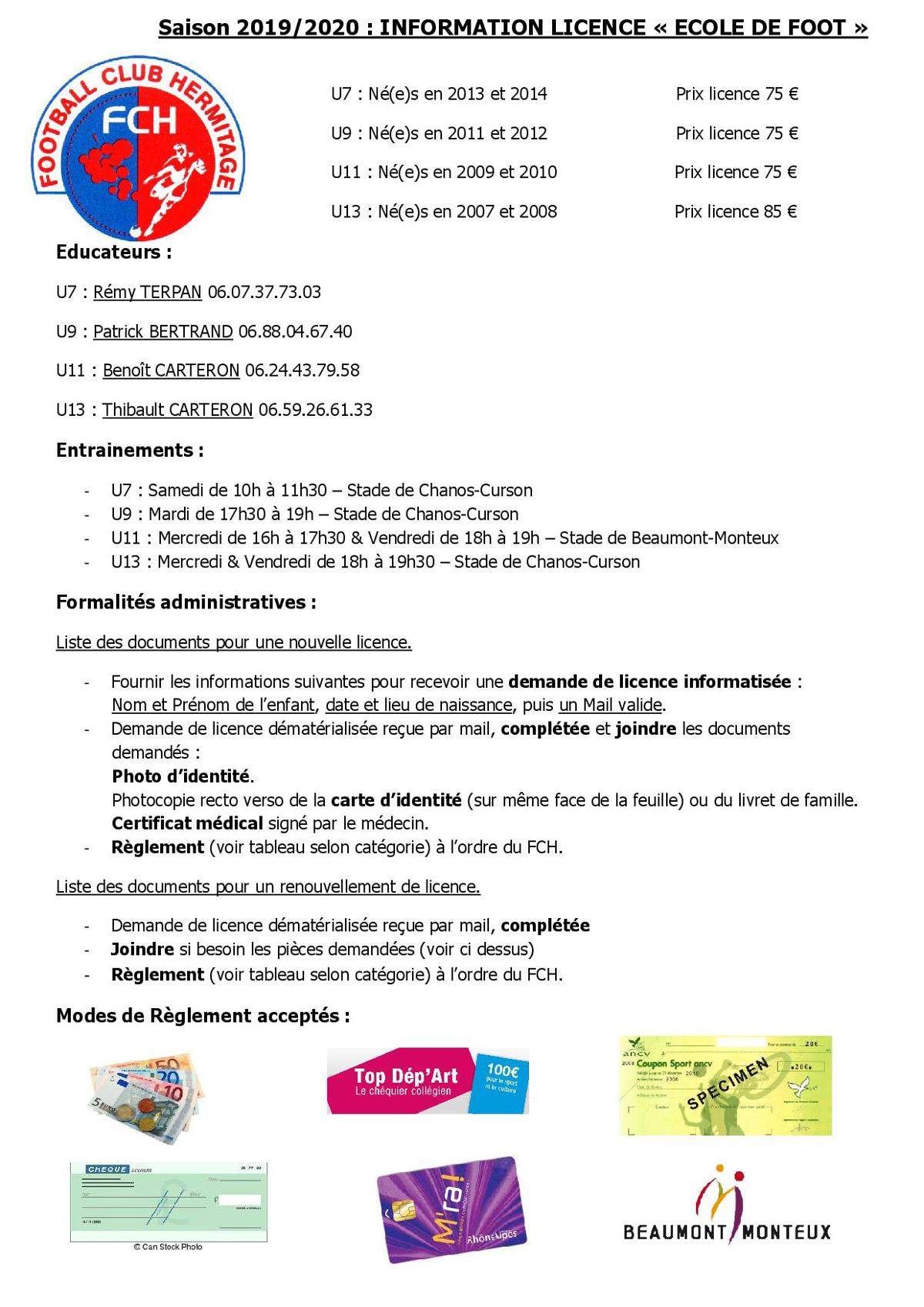 Informations de licence