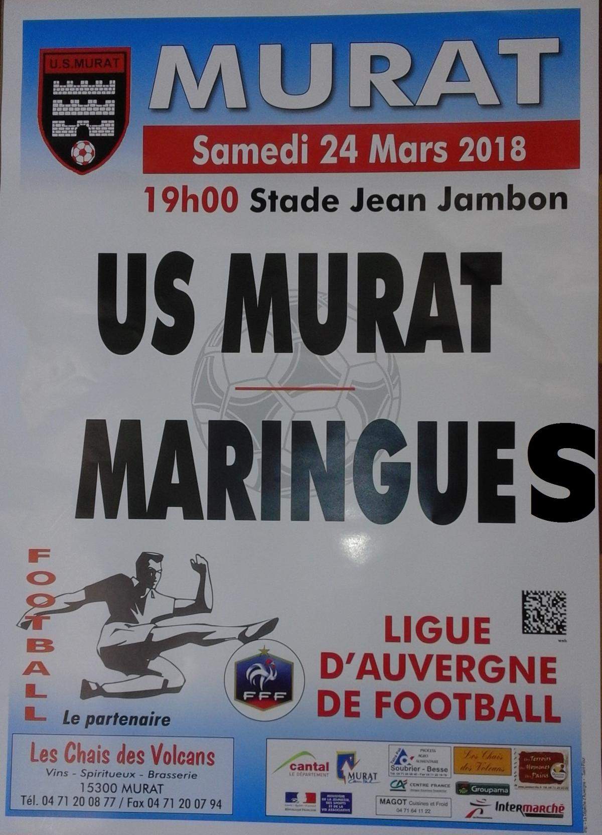 Actualité - R3 : Us MURAT / Maringues Le 24/03/2018 - Club Football ...