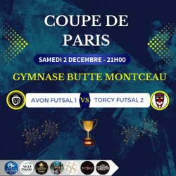 2e tour coupe de Paris - COLLECTIF JEUNESSE AVON FUTSAL