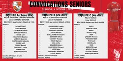 Convocations 04/12 - ASL L'Huisserie Football