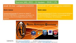 Tournois du SAQ 26 et 27 mai - Sports Athletiques Quercitains