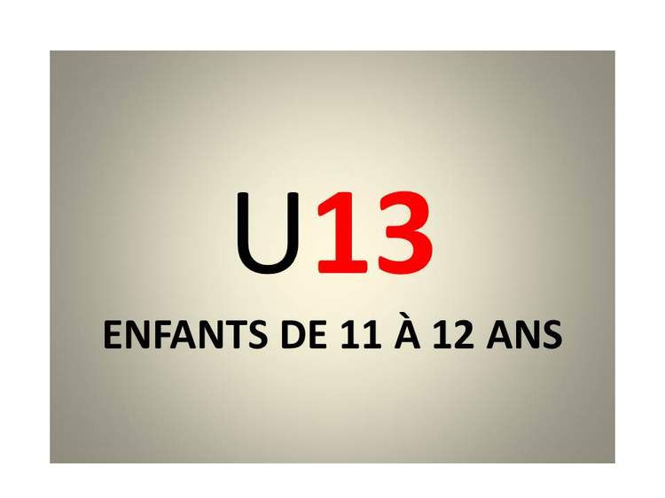 U13 - Equipe 1