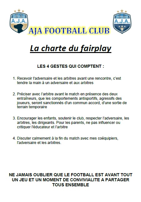 La charte du Fairplay 2