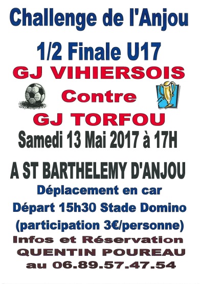 1/2 Finale challenge de l'anjou U17