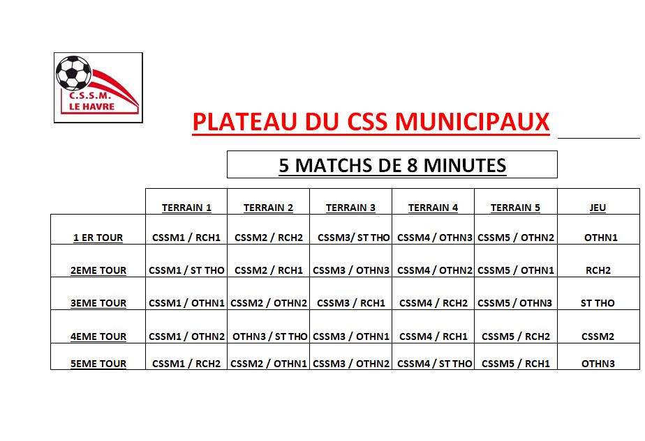 Actualité - Rotations du Plateau U6 / U7   Terrain du... - club ...
