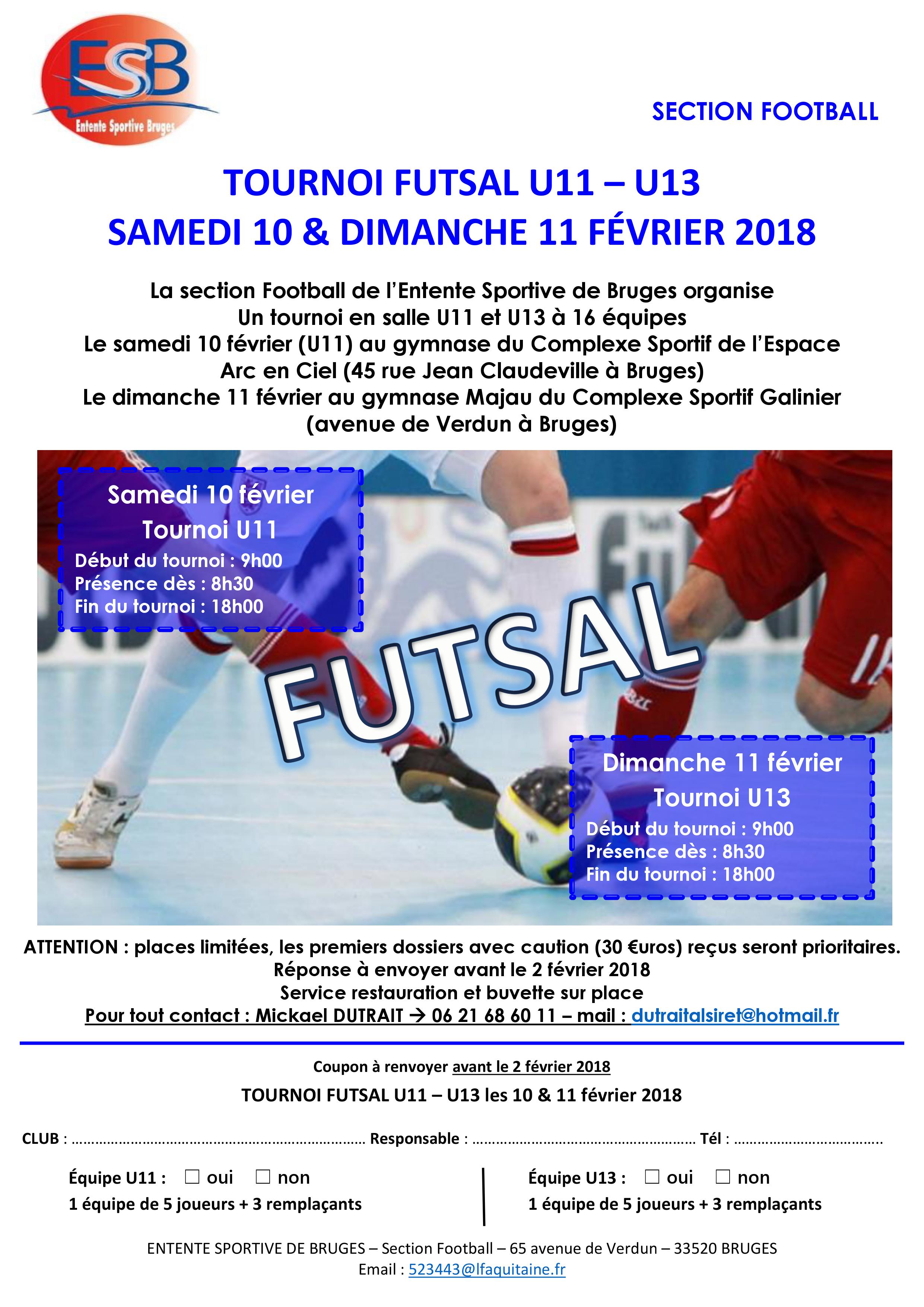 Flyer Tournoi Futsal