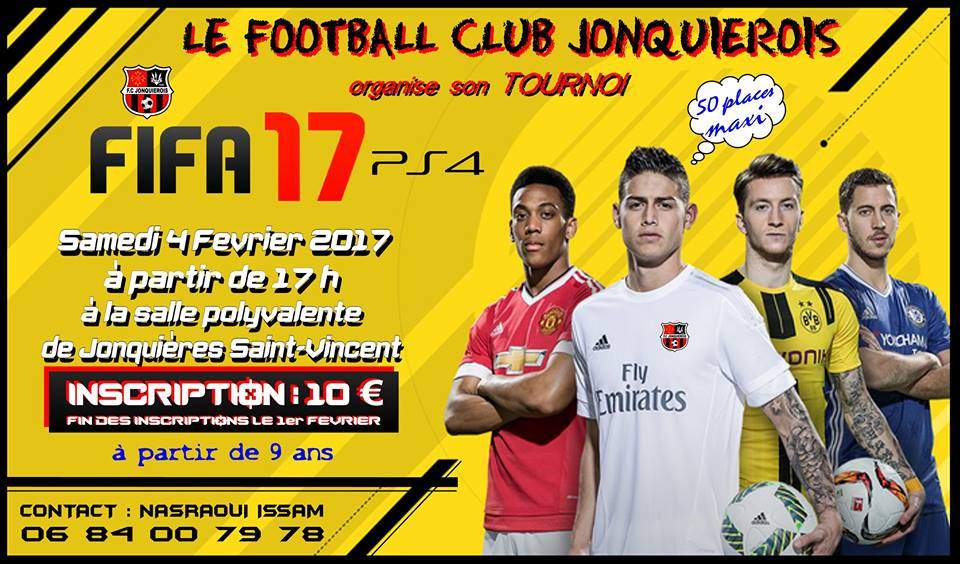 Actualité - TOURNOI FIFA 17 SUR PS4 - club Football FOOTBALL CLUB ...