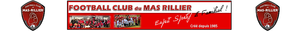 Football Club du Mas Rillier : site officiel du club de foot de Miribel - footeo