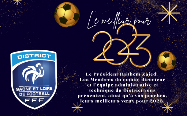 Meilleurs Vœux 2024 – DISTRICT DE SAVOIE DE FOOTBALL