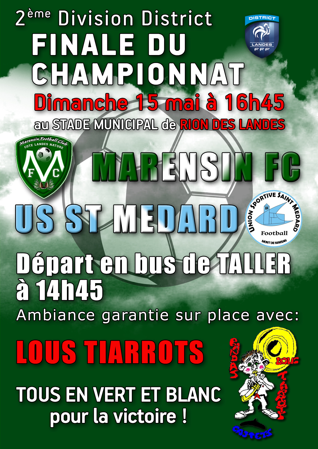Finale championnat Marensin FC - US St-Médard