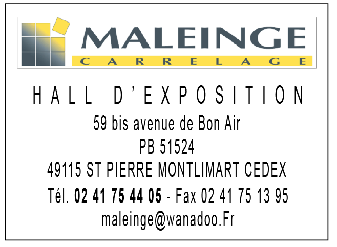 Maleinge Carrelage - club Football FOOTBALL CLUB BOUT'LOIRE ET EVRE