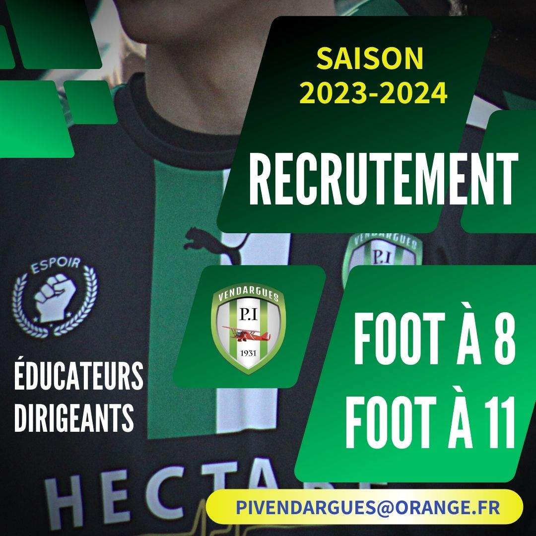 Actualité Recrutement Saison 2023 2024 Club Football Pi Vendargues Footeo 0488