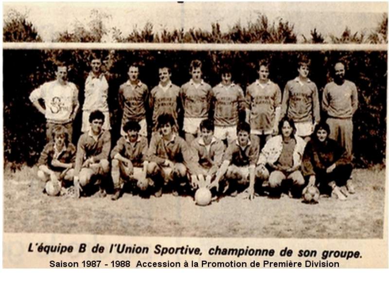 Album - Les années 1980 - Photo N°6 - club Football U.S. PRE EN PAIL