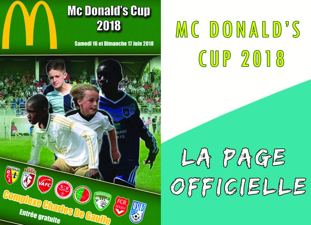 Actualité Mc Donald's Cup La page Officielle club Football Union